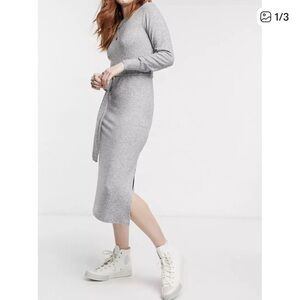 Topshop Long Sleeve Knit Dress